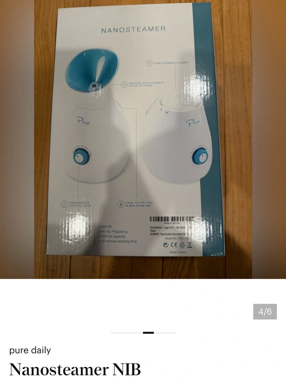 Pure Nanosteamer , facial steamer, towel warmer and humidifier
